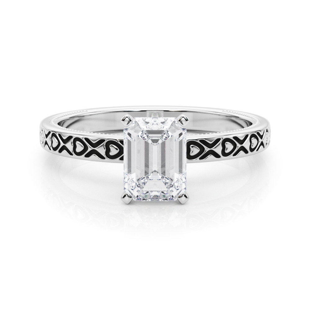 Ostara Lab-Created 4 Prong  Diamond Ring