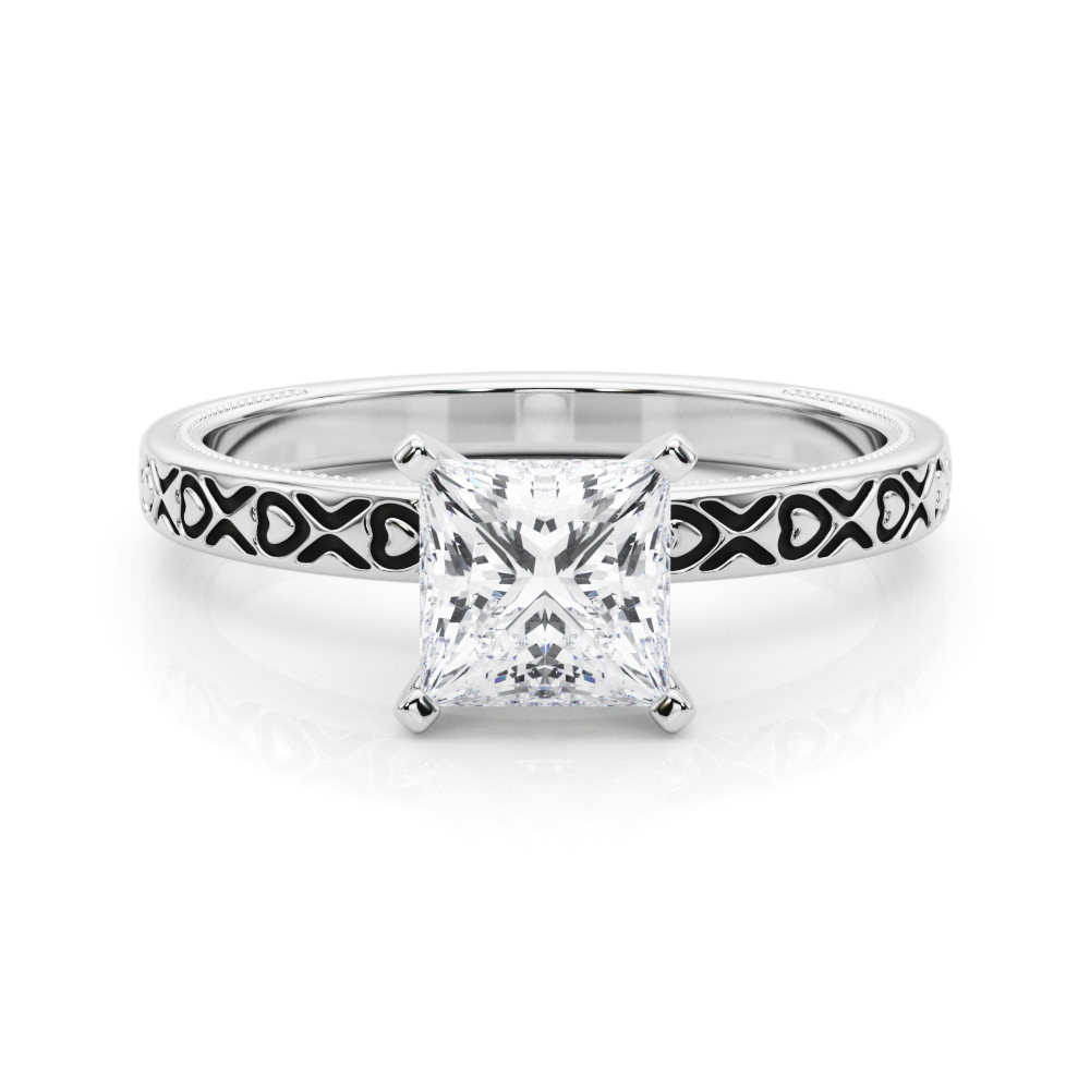 Ostara Lab-Created 4 Prong  Diamond Ring