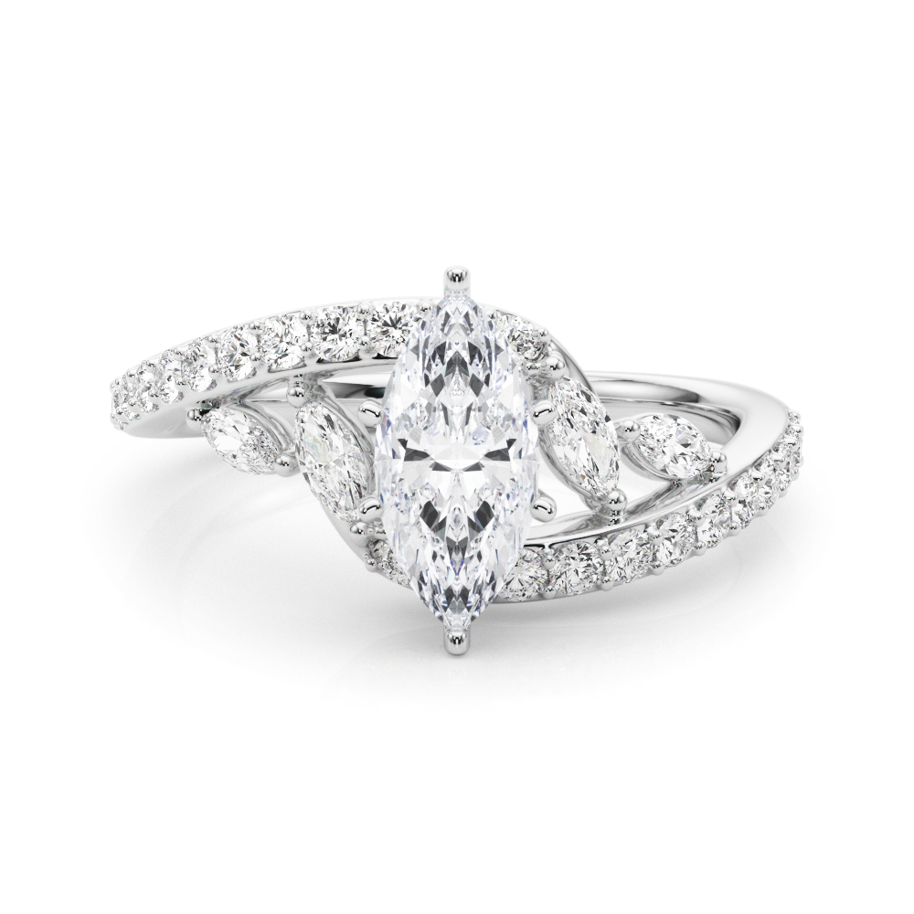Ceora Lab-Created Diamond 6 Prong Set  Engagement Ring