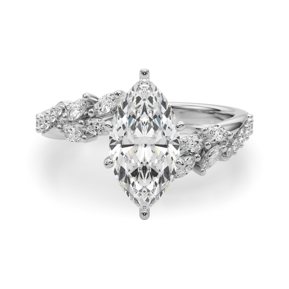 Lijita Natural 6 Prong Set Diamond Ring