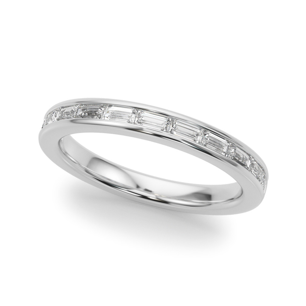 Selin Lab-Created Channel-Set  Diamond Ring