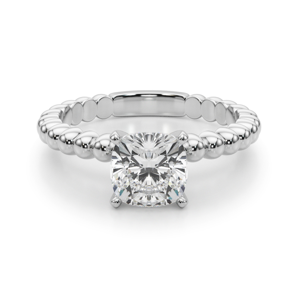 Olia Lab-Created 4 Prong  Diamond Ring