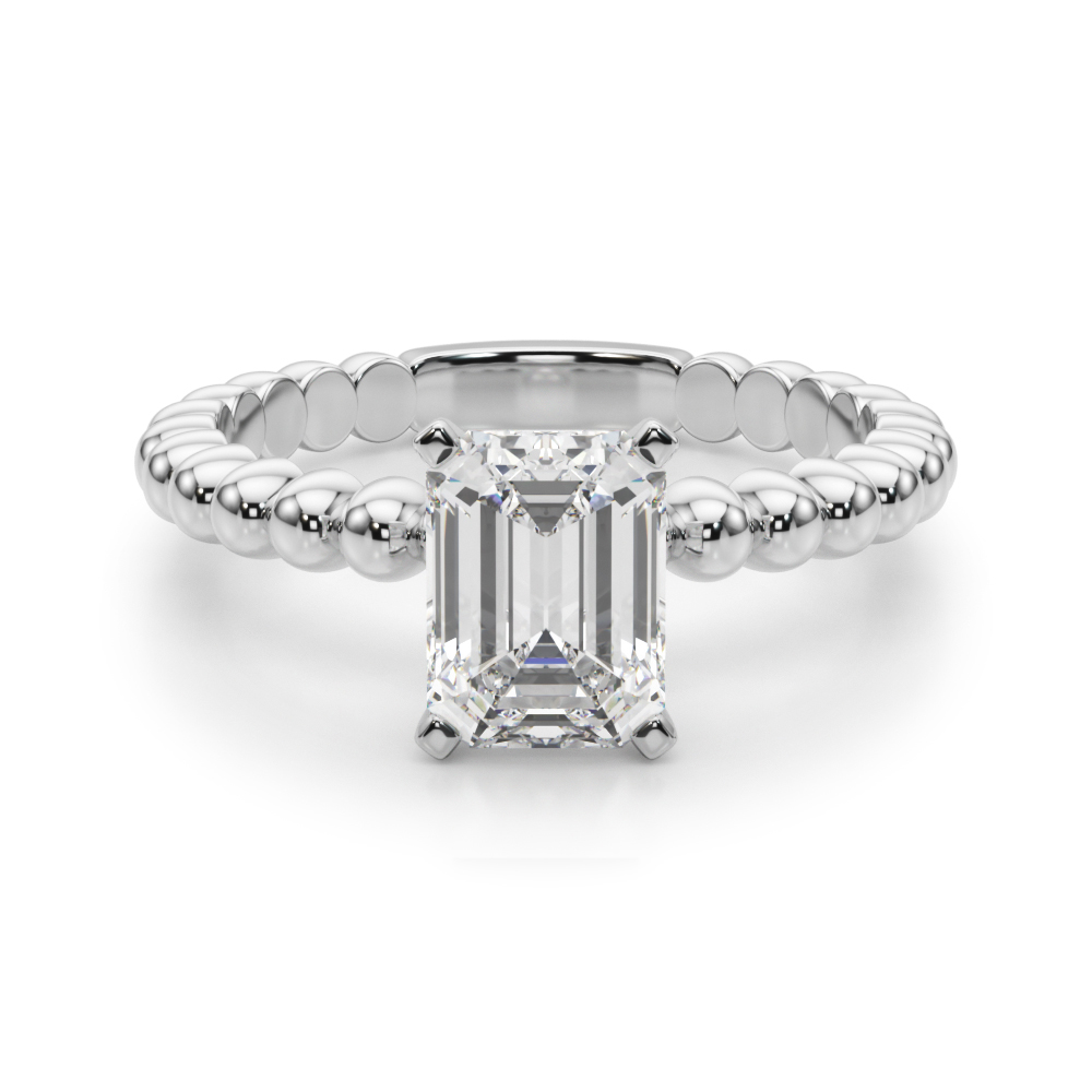Olia Lab-Created 4 Prong  Diamond Ring