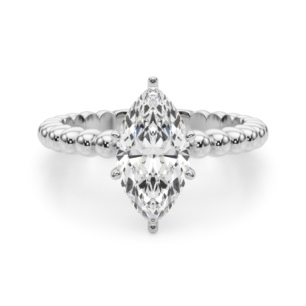 Olia Lab-Created 6 Prong  Diamond Ring