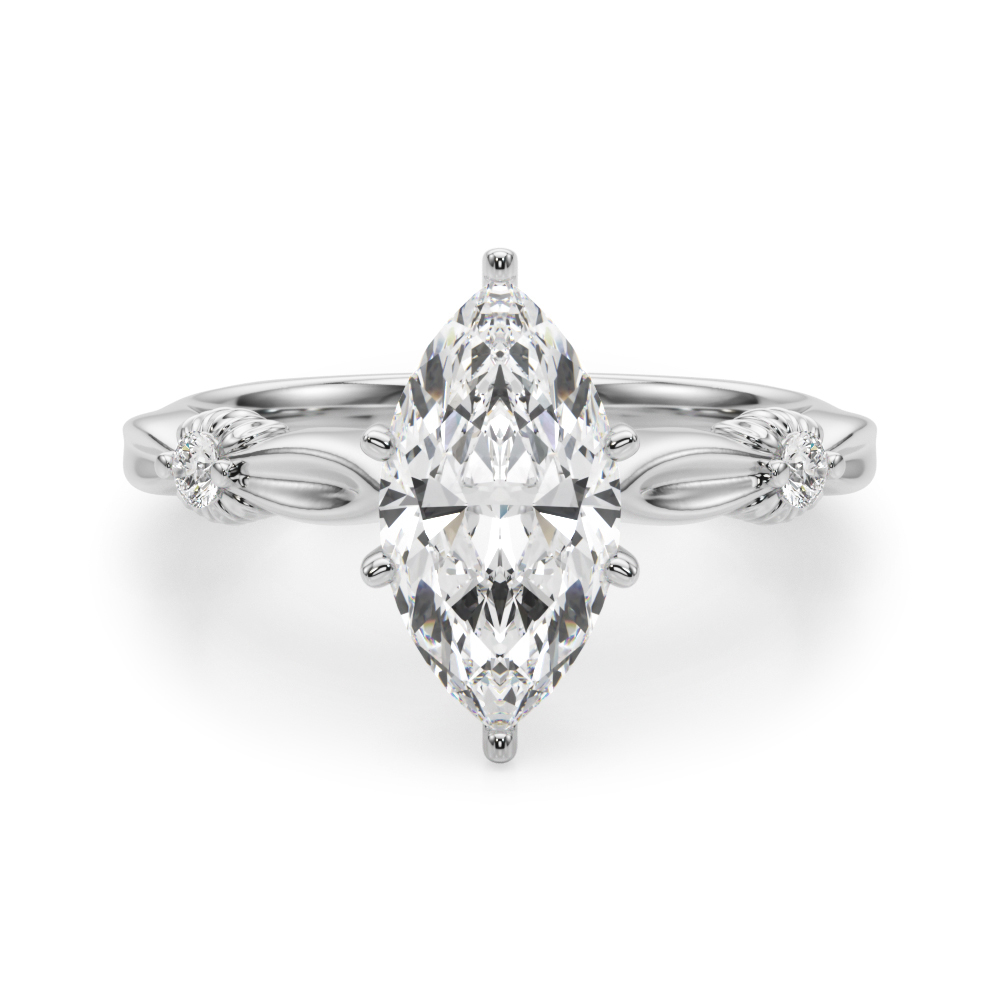 Lab-Created 6 Prong Diamond Ring