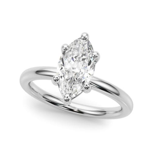 Odierna Natural Diamond 6 Prong  Engagement Ring