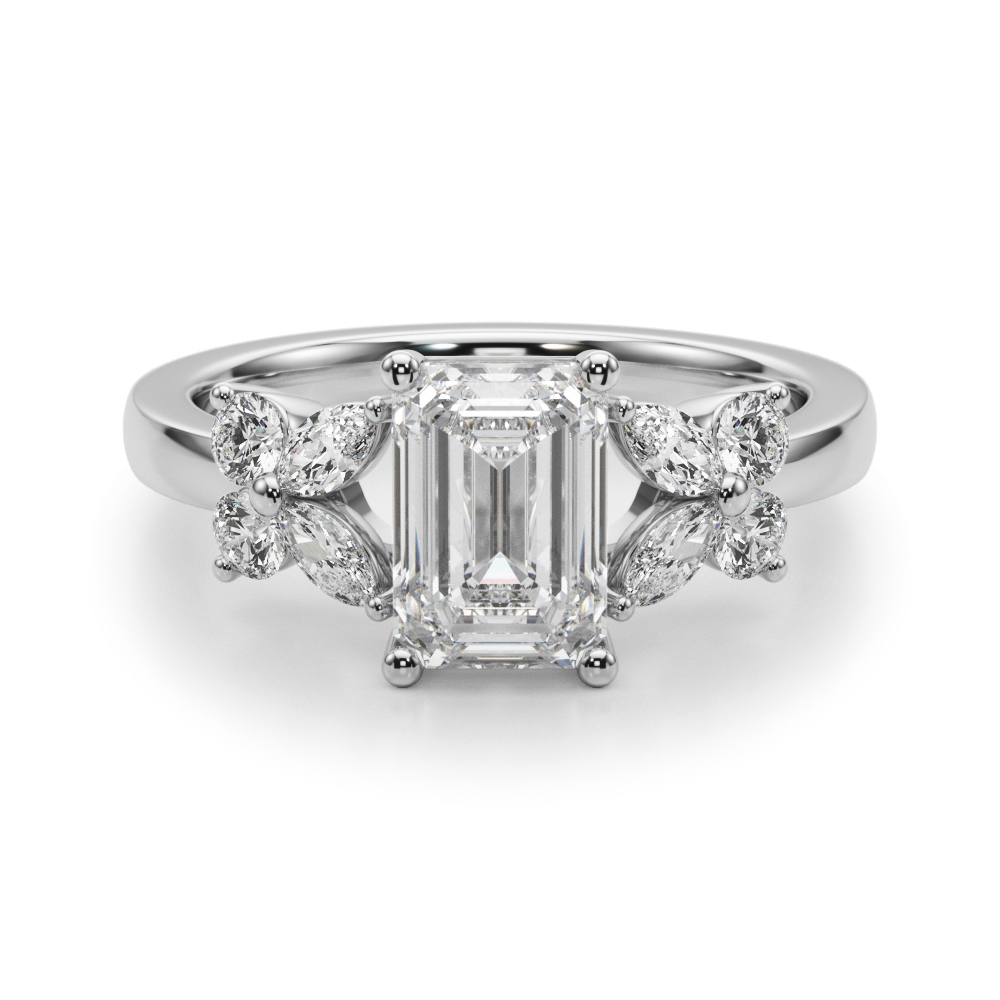 Firzola Natural 4 Prong Set Diamond Ring