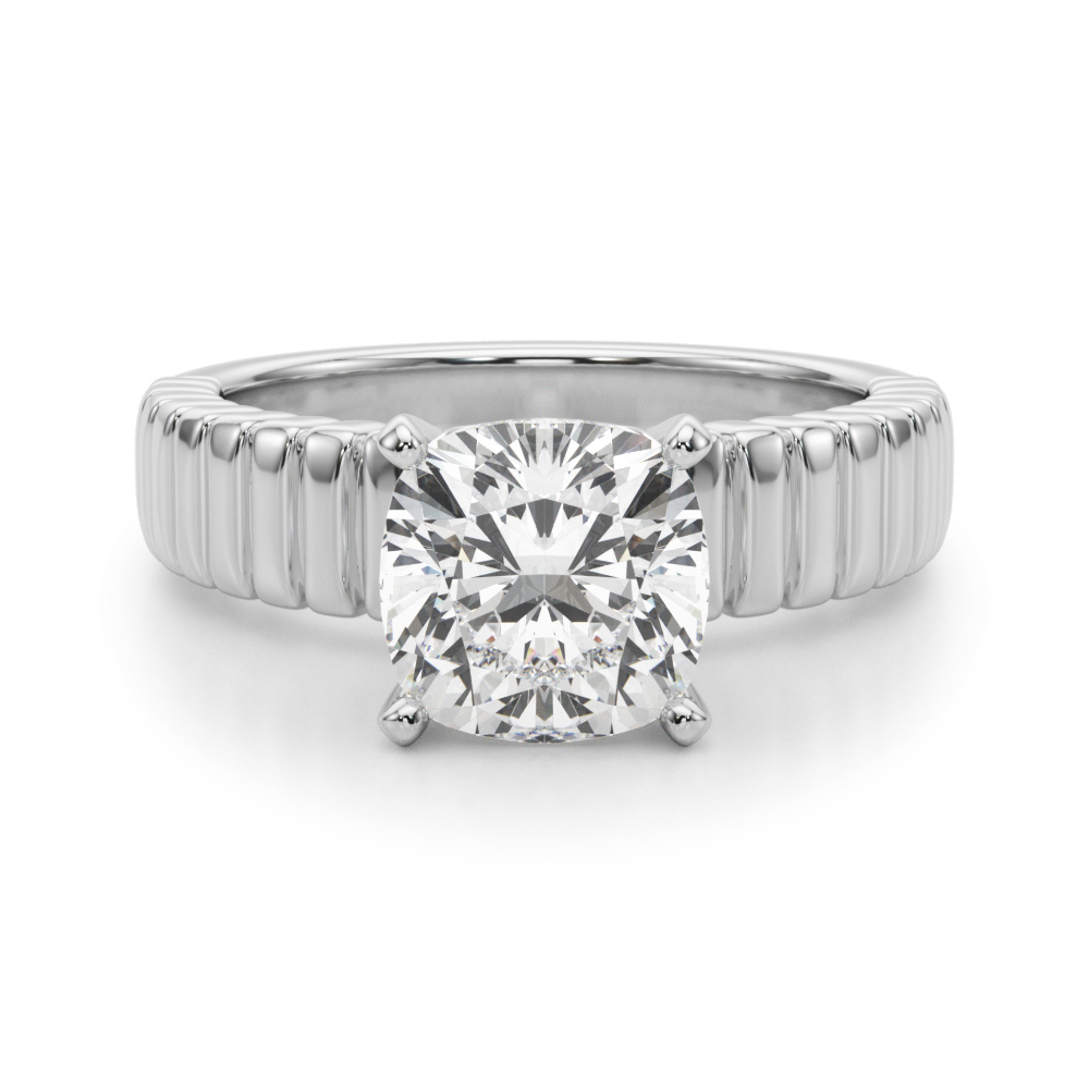 Eceslin Lab-Created 4 Prong  Diamond Ring