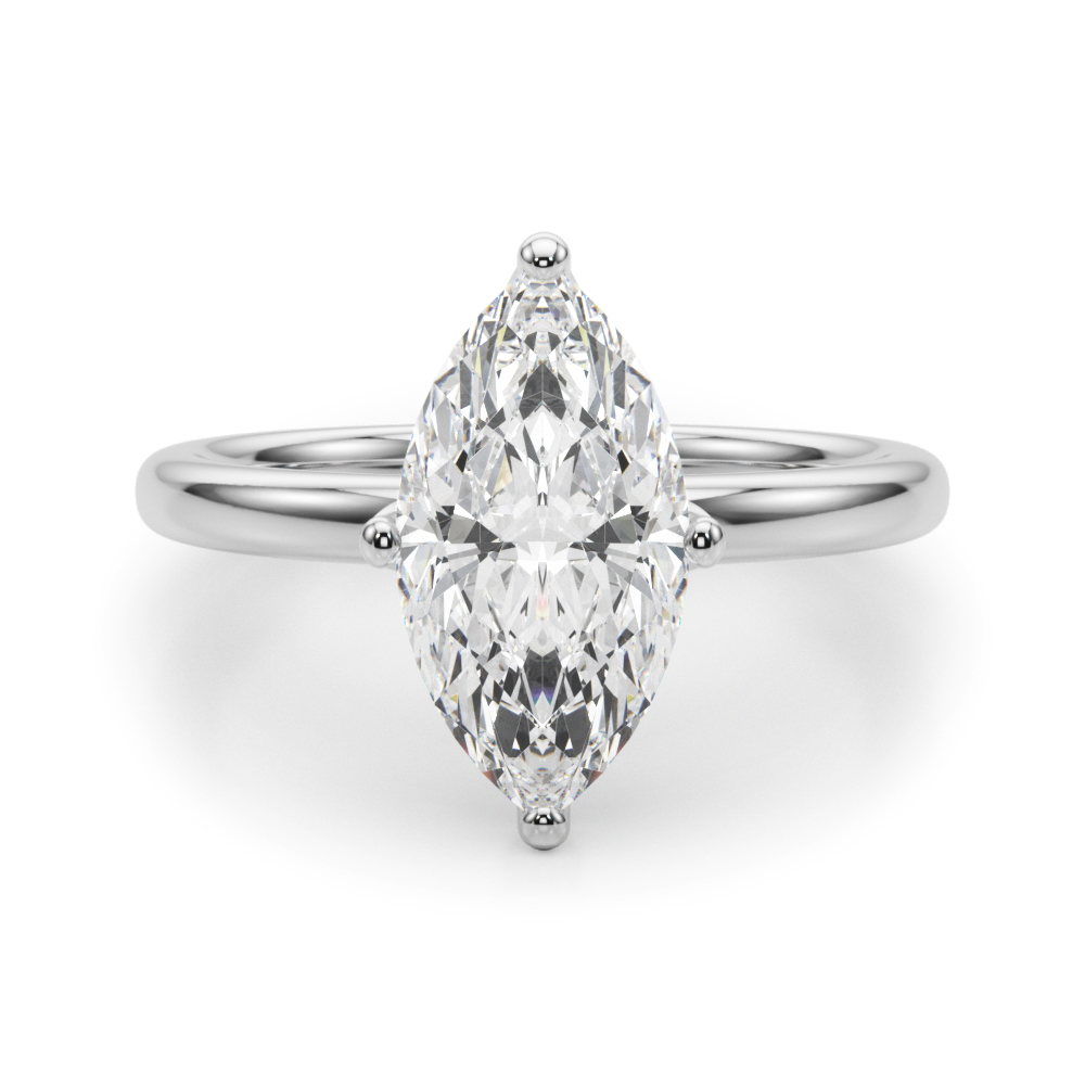 Anicilia Lab-Created 4 Prong Set Diamond Ring