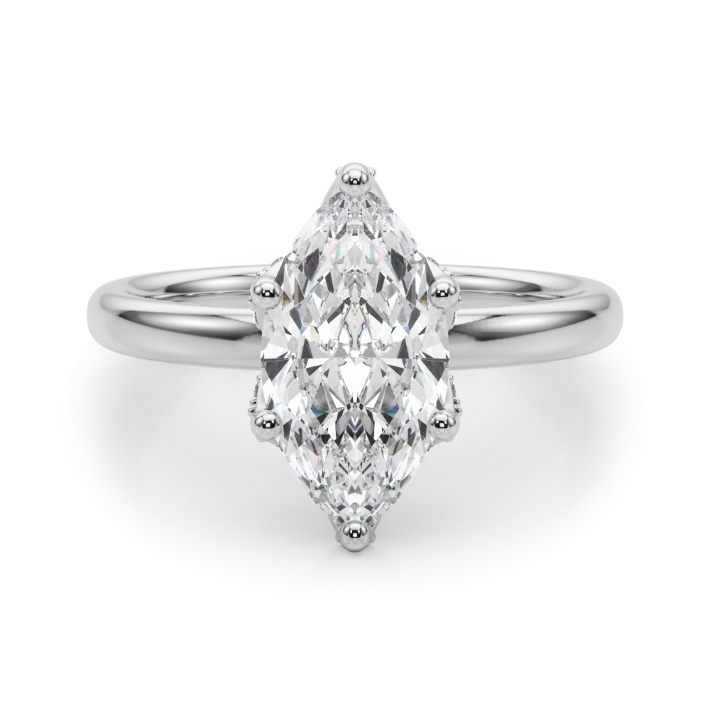 Anicilin Natural 6 Prong Set Diamond Ring
