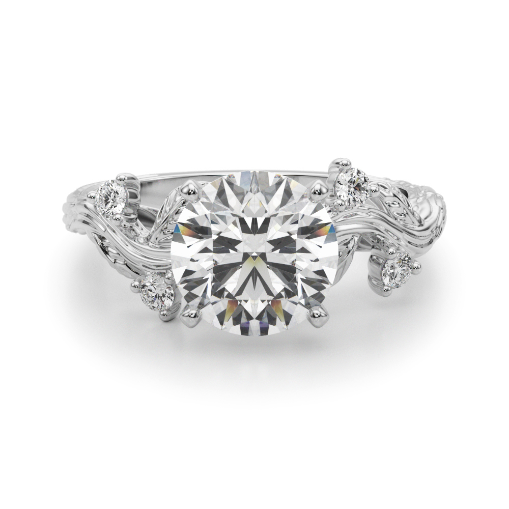 Lijitha Natural 4 Prong Set Diamond Ring