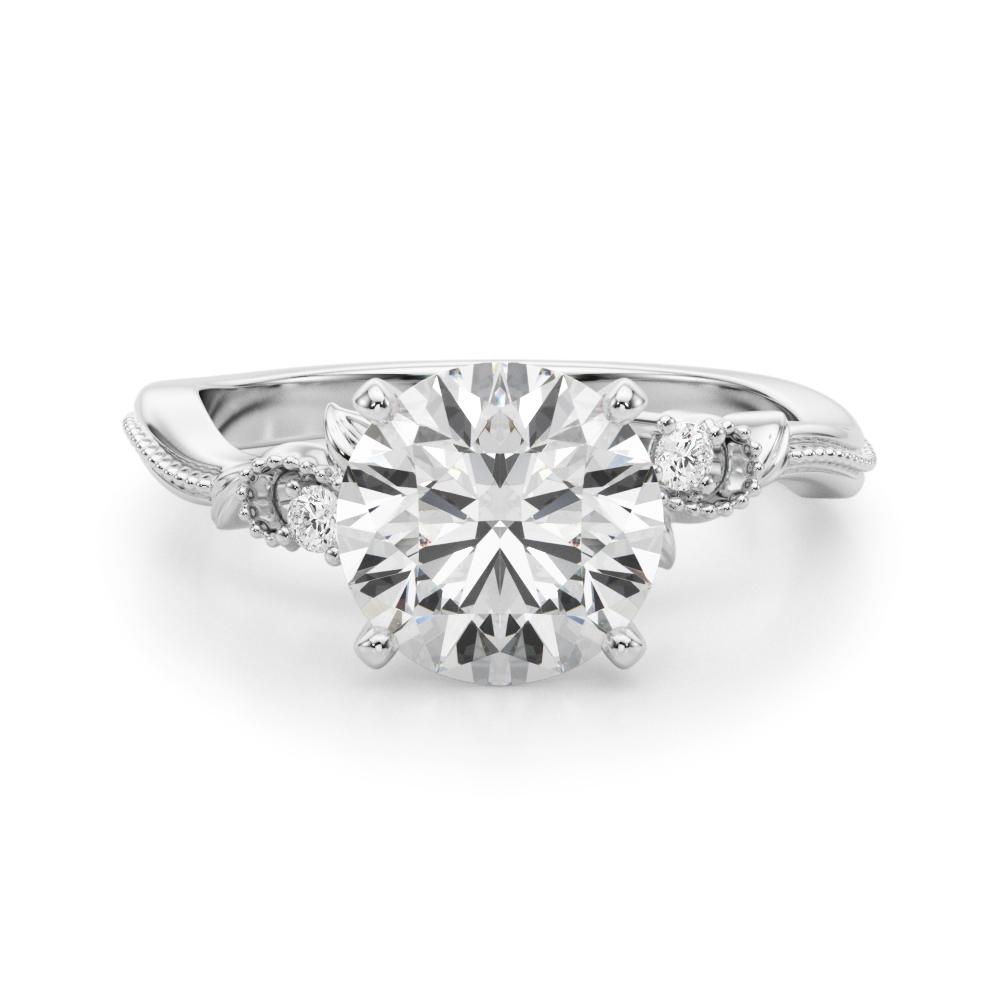 Lorettha Natural 4 Prong Set Diamond Ring