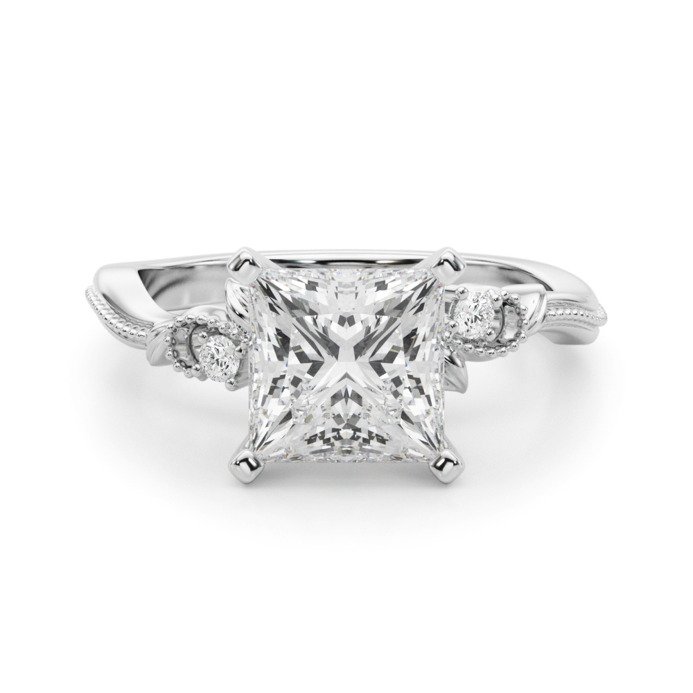 Lorettha Natural 4 Prong Set Diamond Ring