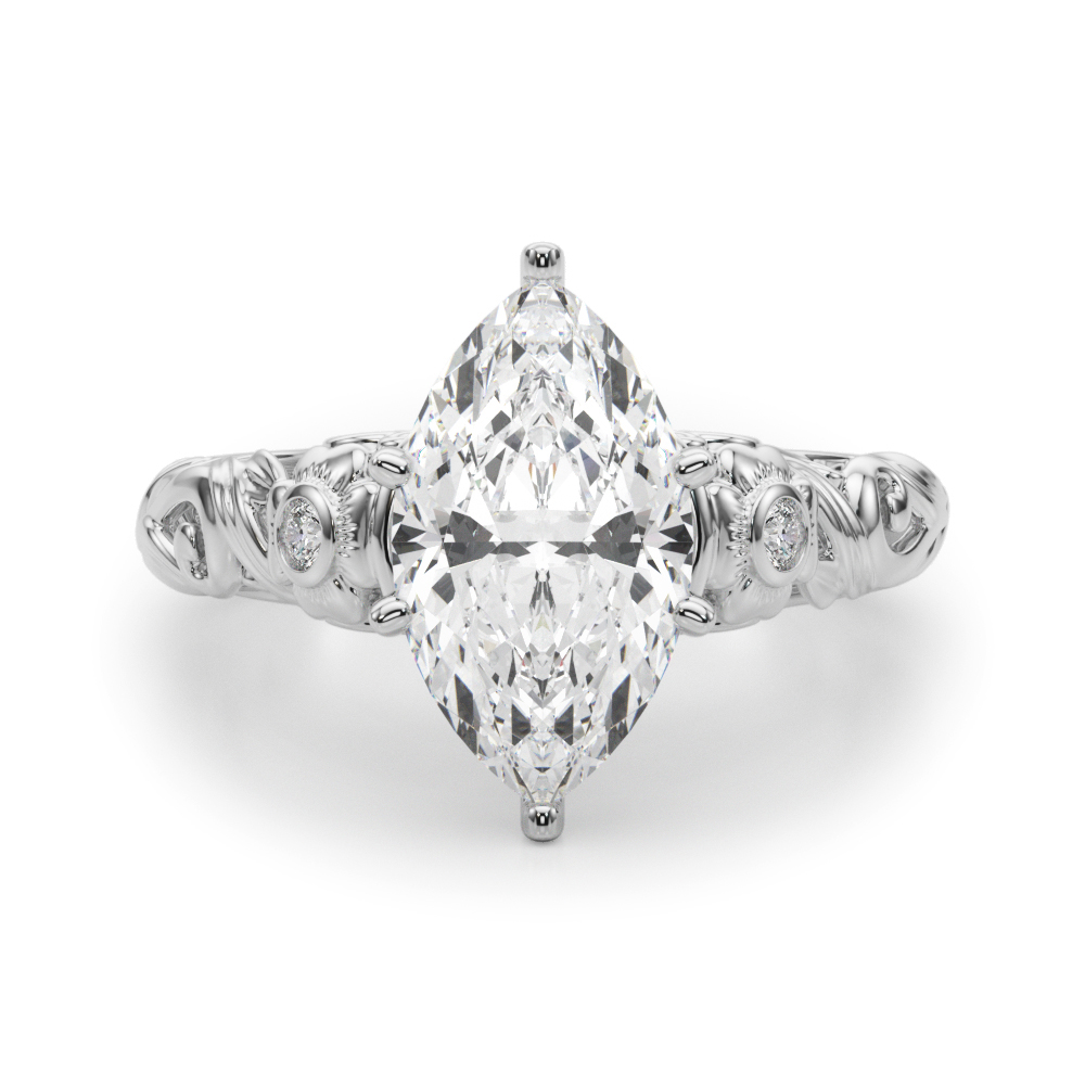 Dafna Natural 6 Prong Set Diamond Ring