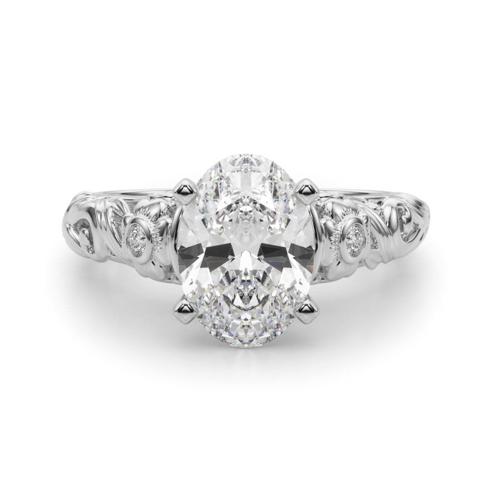 Dafna Natural 4 Prong Set Diamond Ring