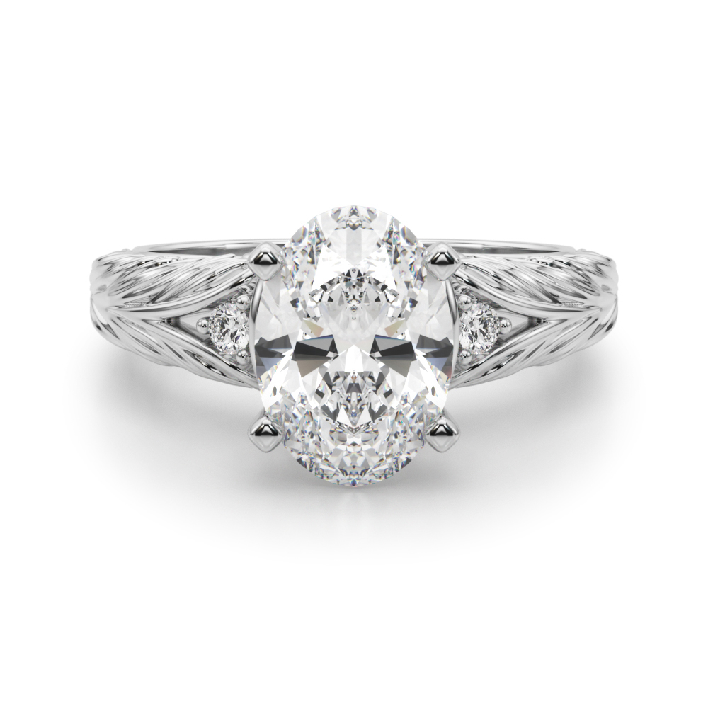 Dhrastlin Lab-Created 4 Prong Set Diamond Ring