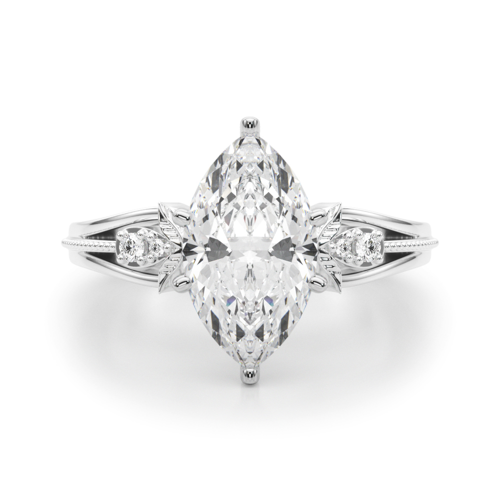 Naira Lab-Created 6 Prong Set Diamond Ring