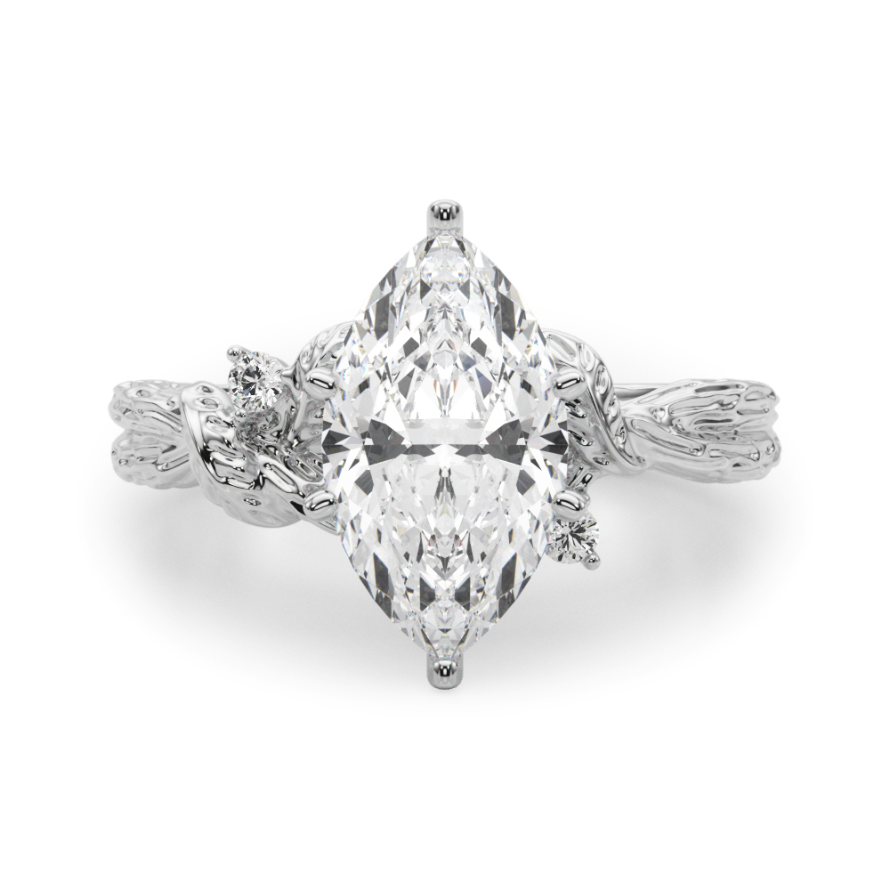 Niroslin Lab-Created 6 Prong Set Diamond Ring