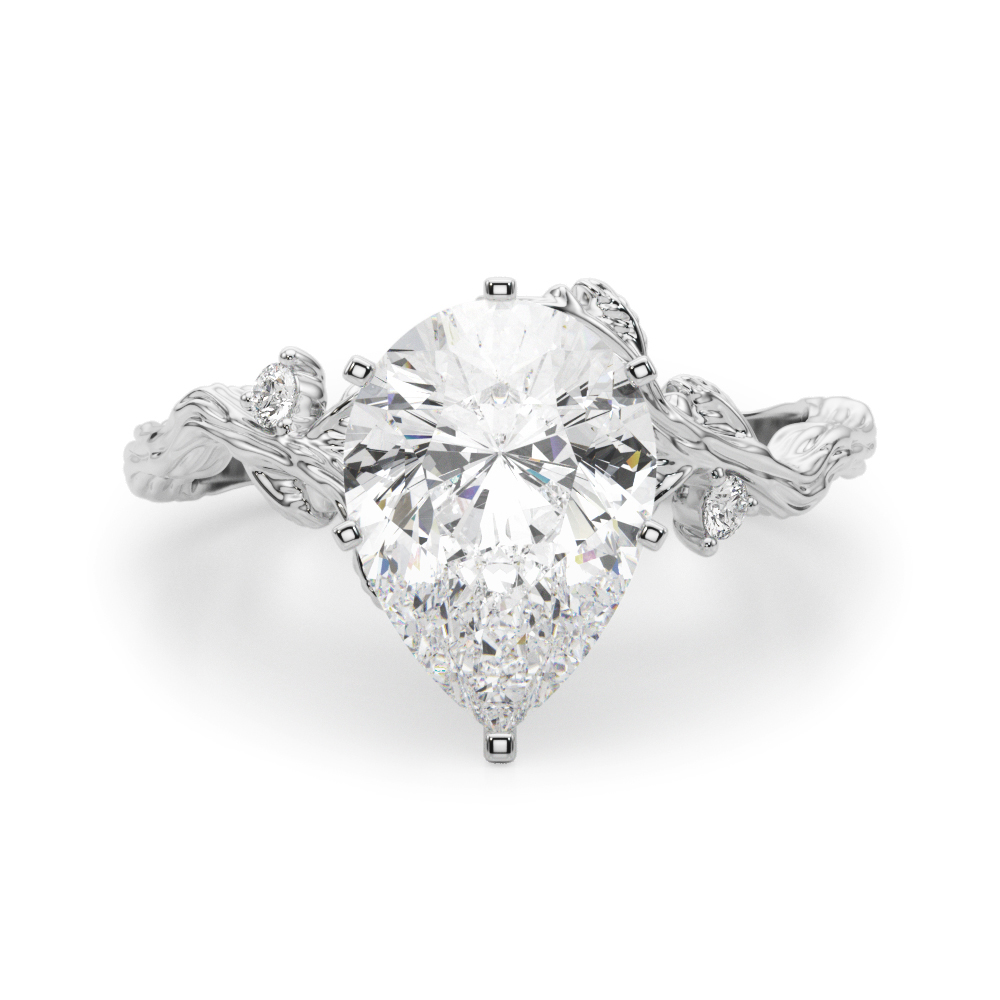 Nirosetta Lab-Created 6 Prong Set Diamond Ring