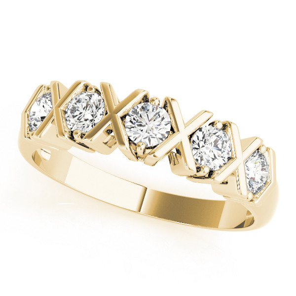 Natural Bar-Set Diamond Ring