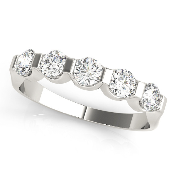 Natural Bar-Set Diamond Ring