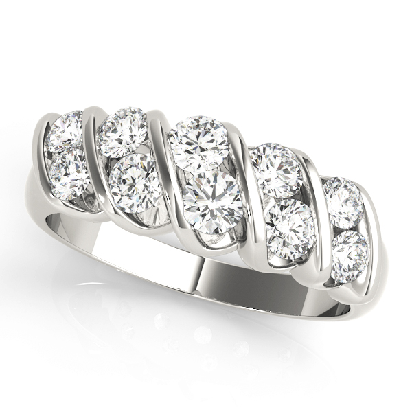 Natural Bar-Set Diamond Ring