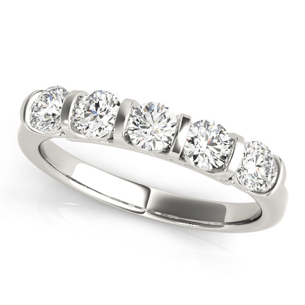 Natural Bar-Set  Diamond Ring