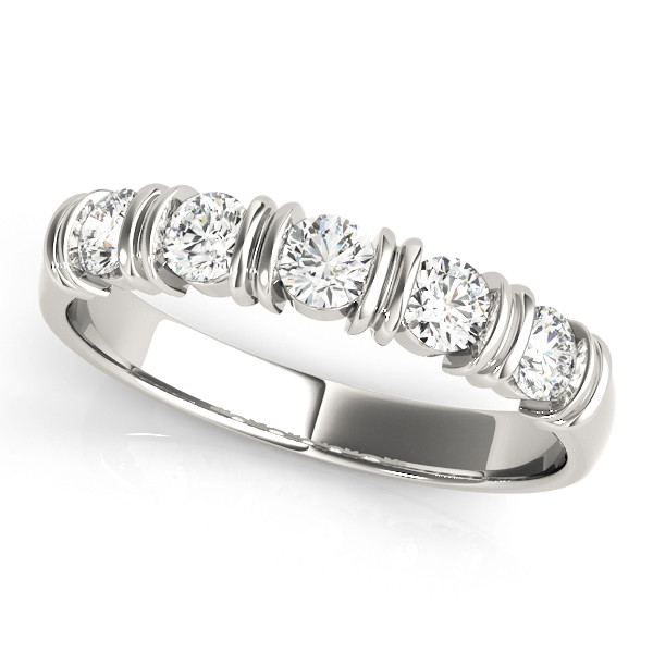 Natural Bar-Set  Diamond Ring