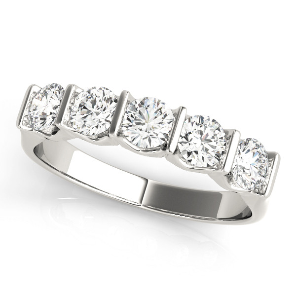 Natural Bar-Set  Diamond Ring