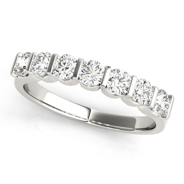 Nova Round cut Natural Bar-Set Diamond Ring