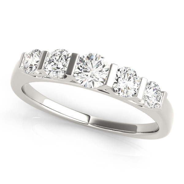 Natural Bar-Set  Diamond Ring
