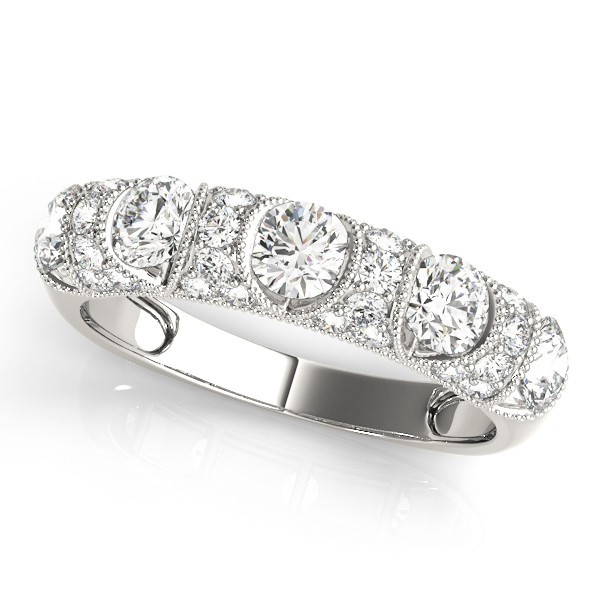 Natural Bar-Set Diamond Ring