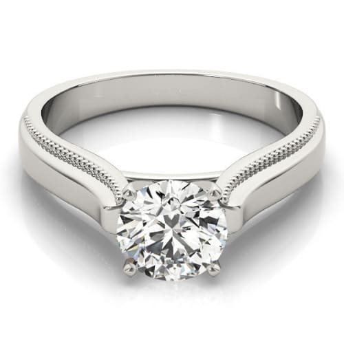 Dalilah Natural 4 Prong  Diamond Ring
