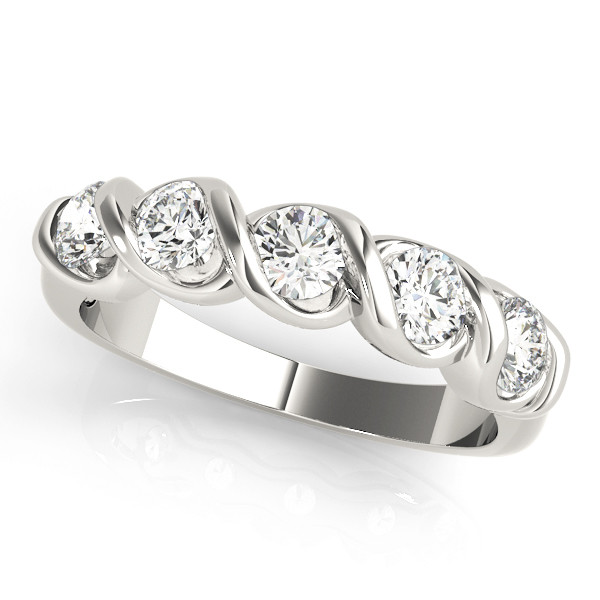 Natural Bar-Set Diamond Ring