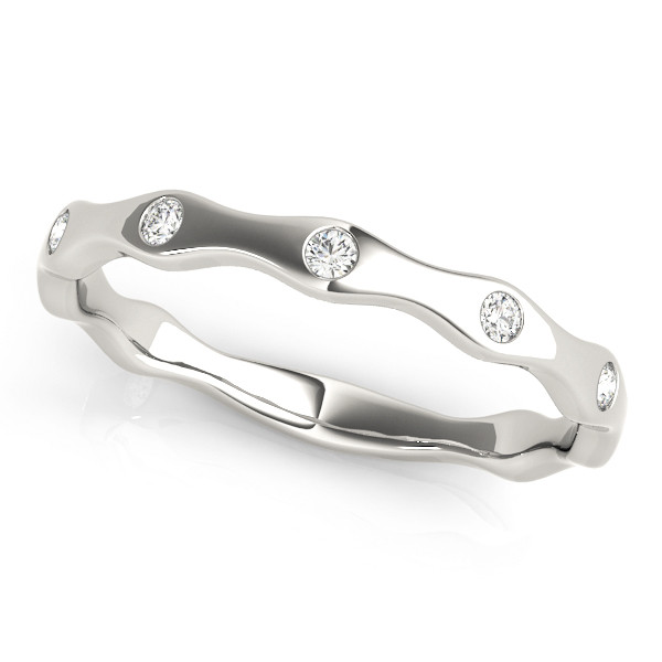 Natural Bezel-Set Diamond Ring