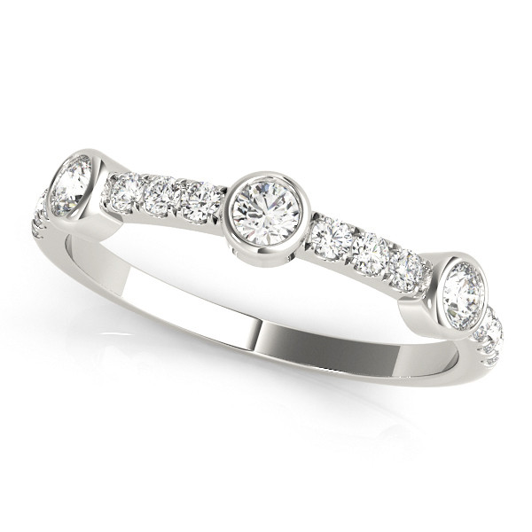 Natural Bezel-Set Diamond Ring
