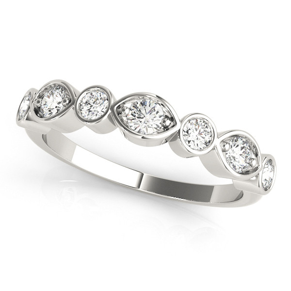 Natural Bezel-Set Diamond Ring