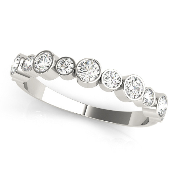 Natural Bezel-Set Diamond Ring