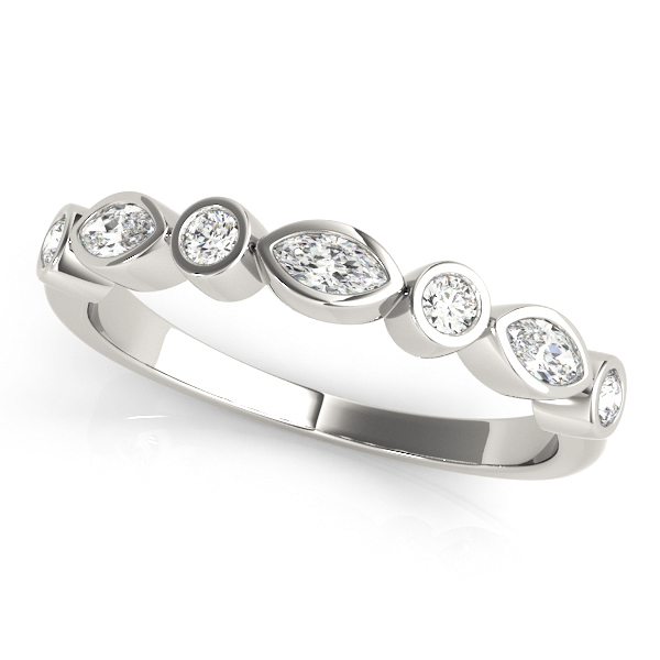 Natural Bezel-Set Diamond Ring