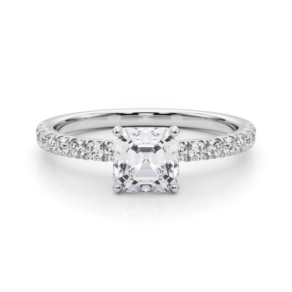 Shaila Natural Diamond 4 Prong Engagement Ring