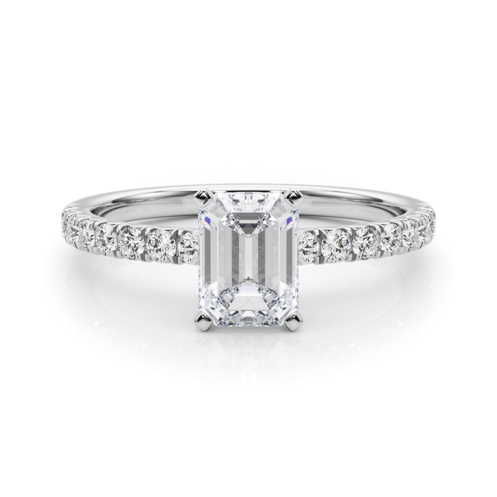 Shaila Natural Diamond 4 Prong Engagement Ring