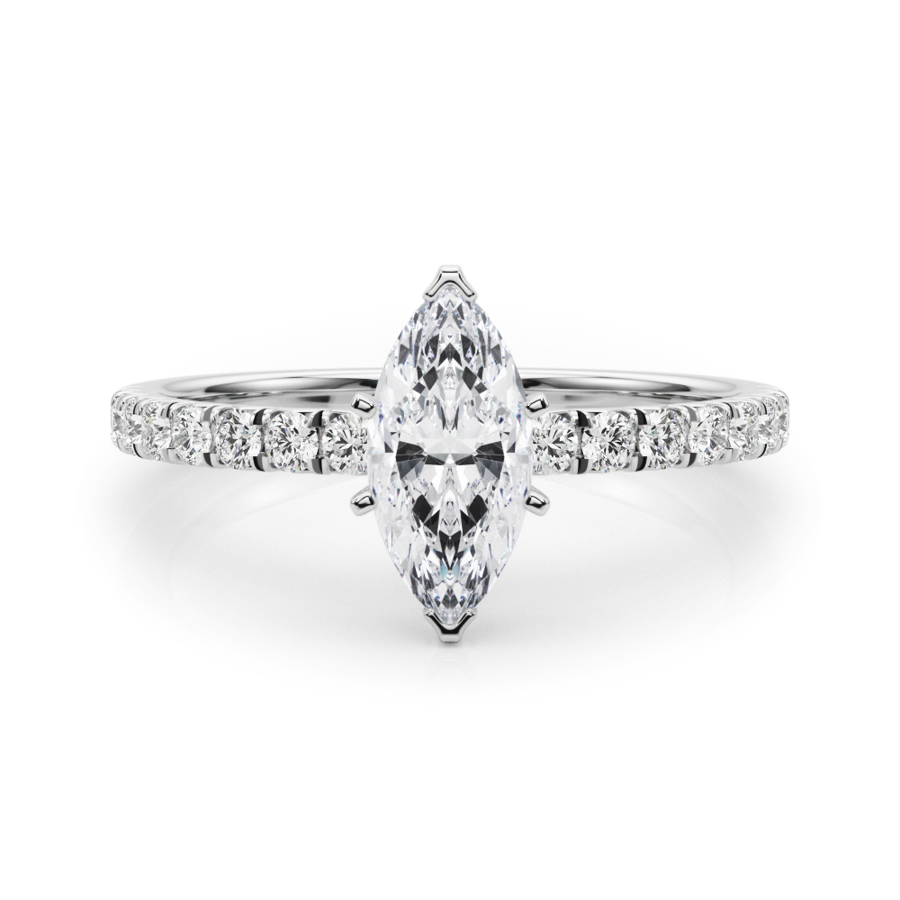 Shaila Natural Diamond 4 Prong Engagement Ring