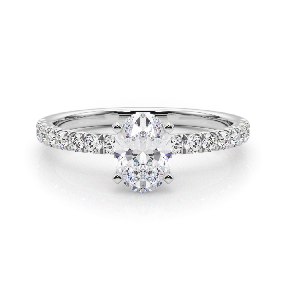Shaila Natural Diamond 4 Prong Engagement Ring