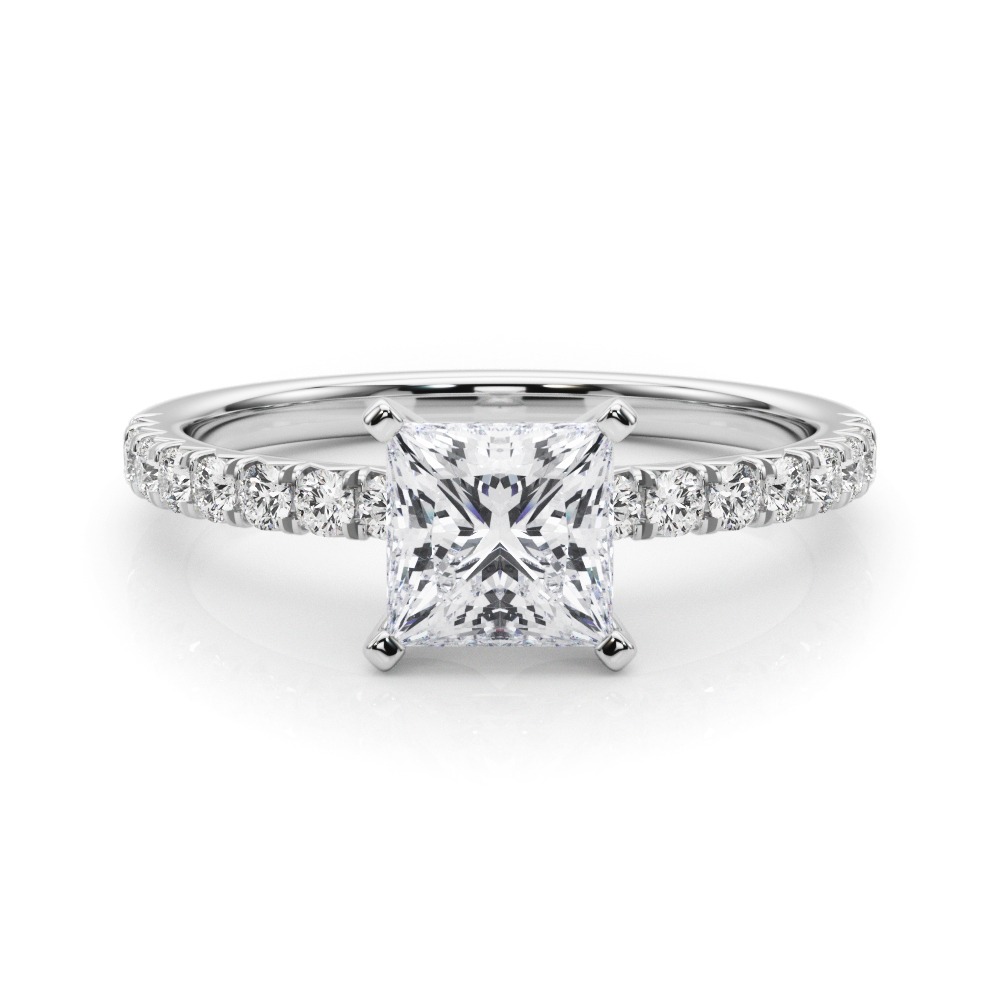 Shaila Natural Diamond 4 Prong Engagement Ring