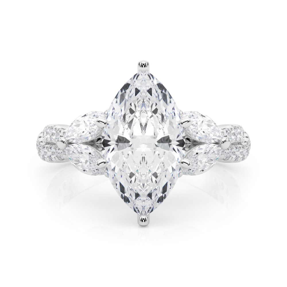 Jelintina Lab-Created 6 Prong Set Diamond Ring