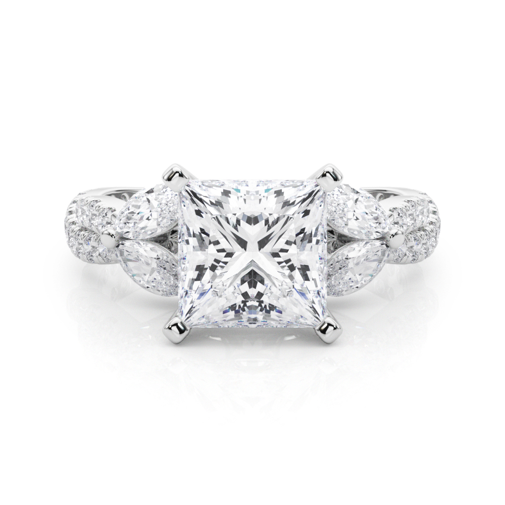 Jelintina Natural 4 Prong Set Diamond Ring