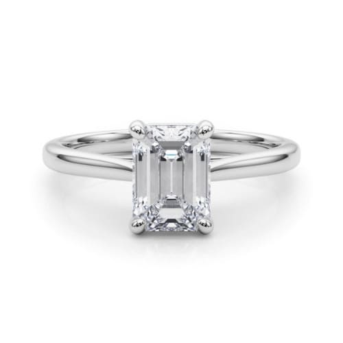 4 Prong Emerald Cut Solitaire Engagement Ring – Sunshine Diamonds