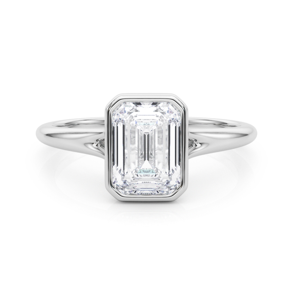 Adrina Lab-Created Bezel Set Diamond Ring