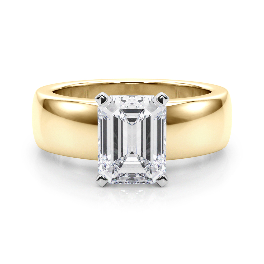 Diorrena Lab-Created 4 Prong  Diamond Ring