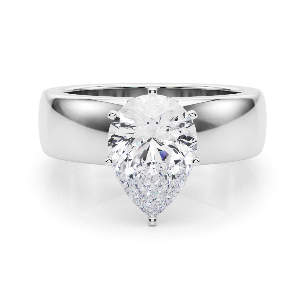 Esra Lab-Created 6 Prong  Diamond Ring